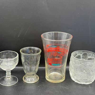(4) Vintage Drinking Glasses
