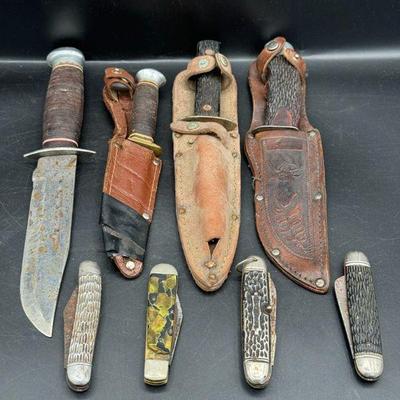 (8) Vintage Knives Feat. Henley & Shrade Walden
