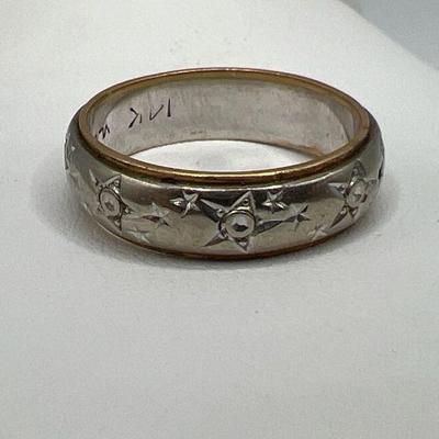 14KT White Gold & Yellow Gold Ring
