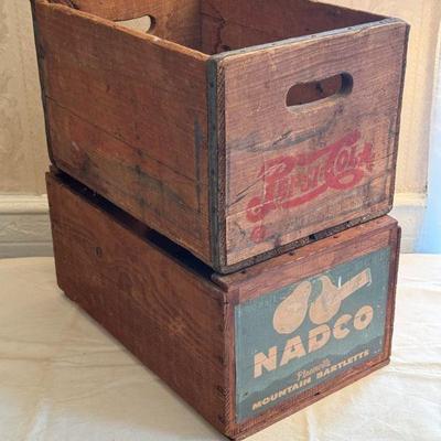 (2) Crates - Pepsi Cola And Nadco
