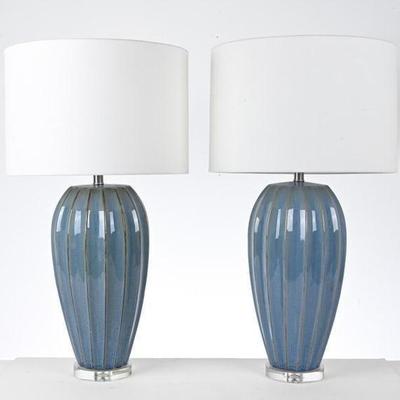 Currey and Company Pair of Table Lamps