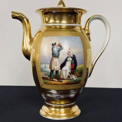 Old Paris Tea and Chocolate Set - Hand Painted Valued at $20,000