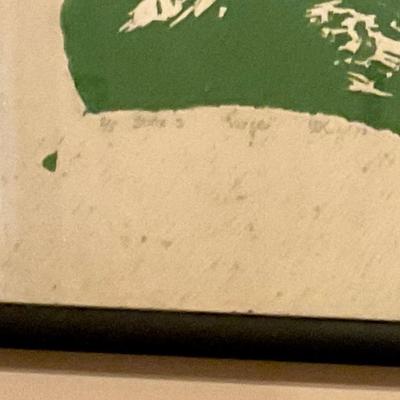 Signature and numbered print