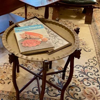 Brass tray table