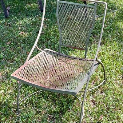 Iron patio chair