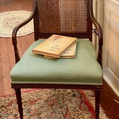 Caned chair