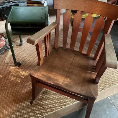 Oak rocking chair