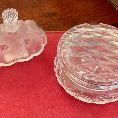 Lalique perfume, crystal box