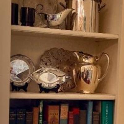 Books and silver plater items