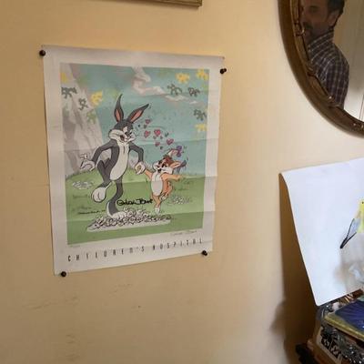 Bugs Bunny poster for children’s hospital, signed and numbered (Chuck Jones)
