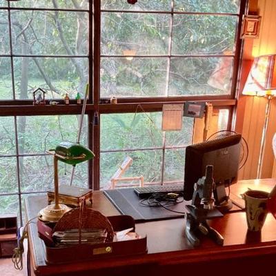 Desk in office