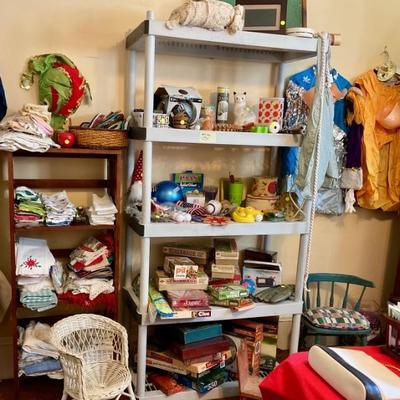 Kids games and toys, furniture, linens