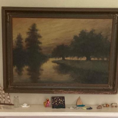 A. J. Drysdale, original framed oil painting