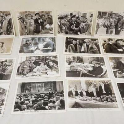 1155	VINTAGE MOVIE STILLS/PHOTOS *THE ADVENTURE OF MARK TWAIN* FREDRIC MARCH, WARNER BROS, LOT OF 15
