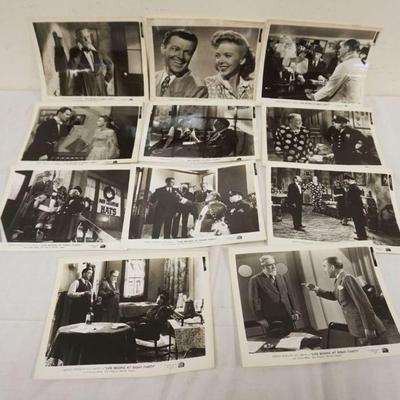 1189	VINTAGE MOVIE STILLS/PHOTOS *LIFE BEGINS AT EIGHT-THIRTY* MONTY WOOLEY, 1942, LOT OF 11
