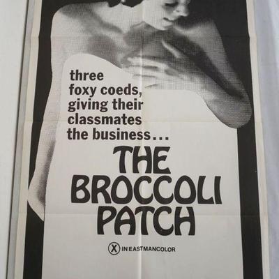 1102	VINTAGE MOVIE POSTER *THE BROCCOLI PATCH* 1969, APPROXIMATELY 27 IN X 41 IN
