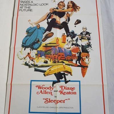 1108	VINTAGE MOVIE POSTER *SLEEPER* WOODY ALLEN, 1980, UNITED ARTISTS, APPROXIMATELY 27 IN X 41 IN
