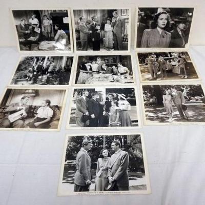 1218	VINTAGE MOVIE STILLS/PHOTOS *SHADOW OF DOUBT* 1943, JOSEPH COTTON, UNIVERSAL, LOT OF 10
