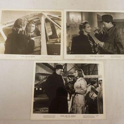 1191	VINTAGE MOVIE STILLS/PHOTOS *WINGS AND THE WOMAN* 1942, RKO, LOT OF 3
