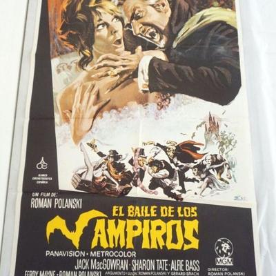 1082	VINTAGE MOVIE POSTER *VAMPIROS* FOREIGN, APPROXIMATELY 27 1/2 IN X 39 1/2 IN
