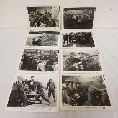 1203	VINTAGE MOVIE STILLS/PHOTOS *IMMORTAL SERGEANT* 20TH CENTURY FOX, 1943, LOT OF 8
