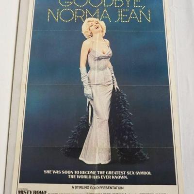 1091	VINTAGE MOVIE POSTER *GOODBYE NORMA JEAN* MISTY ROWE, APPROXIMATELY 24 1/2 IN X 37 1/4 IN
