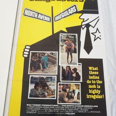 1125	VINTAGE MOVIE POSTER *NORTH AVENUE IRREGULARS* WALT DISNEY, 1978, APPROXIMATELY 27 IN X 41 IN

