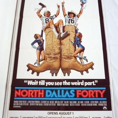 1086	VINTAGE MOVIE POSTER *NORTH DALLAS FORTY* 1979, PARAMOUNT PICTURES, APPROXIMATELY 29 1/2 IN X 45 IN
