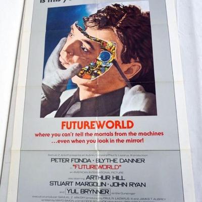 1063	VINTAGE MOVIE POSTER *FUTUREWORLD* PETER FONDA, 1976, AMERICAN INTERNATIONAL, APPROXIMATELY 27 IN X 41 IN
