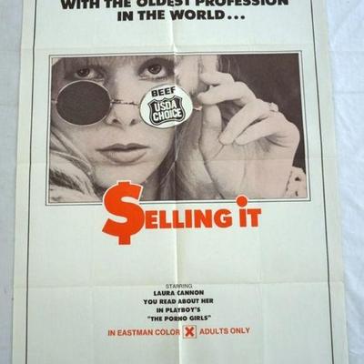 1049	VINTAGE MOVIE POSTER *SELLING IT* 1972, APPROXIMATELY 27 IN X 41 IN
