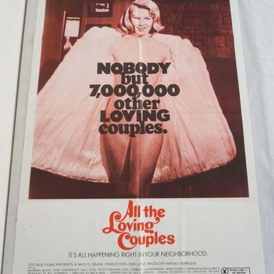 1107	VINTAGE MOVIE POSTER *ALL THE LOVING COUPLES* 1969, APPROXIMATELY 27 IN X 41 IN
