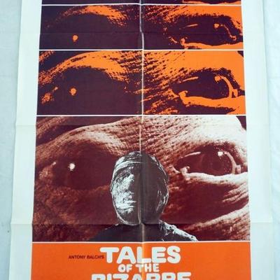 1060	VINTAGE MOVIE POSTER *TALES OF THE BIZARRE* ANTONY BALCH, 1972, FANFARE CORP, APPROXIMATELY 27 IN X 41 IN
