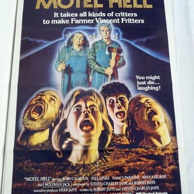 1065	VINTAGE MOVIE POSTER *MOTEL HELL* 1980, UNITED ARTISTS, RORY CALHOUN, APPROXIMATELY 27 IN X 41 IN
