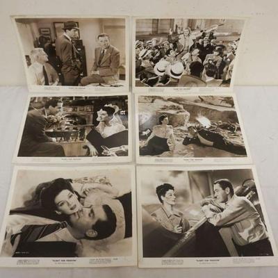 1200	VINTAGE MOVIE STILLS/PHOTOS *FLIGHT FOR FREEDOM* 1943, FRED MACMURRAY, LOT OF 6
