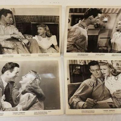 1174	VINTAGE MOVIE STILLS/PHOTOS *TENDER COMRADE* RKO, 1943, ROBERT RYANS, LOT OF 4
