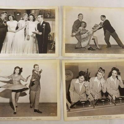 1205	VINTAGE MOVIE STILLS/PHOTOS *ALWAYS A BRIDESMAID* UNIVERSAL, 1943, LOT OF 4
