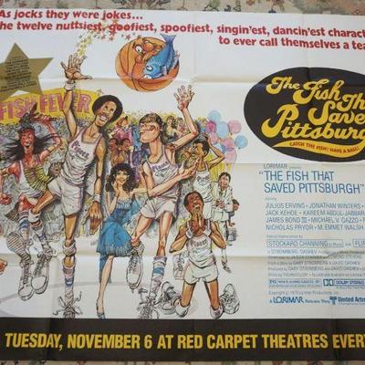 1138	VINTAGE MOVIE POSTER *THE FISH THAT SAVED PITTSBURG* 1979, LORIMAR, APPROXIMATELY 45 IN X 59 1/2 IN
