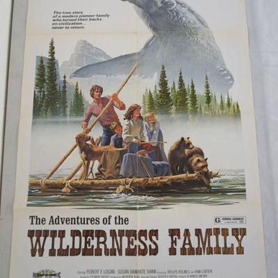1131	VINTAGE MOVIE POSTER *THE ADVENTURES OF THE WILDERNESS FAMILY* 1975, PACIFIC INTERNATIONAL, APPROXIMATELY 27 IN X 41 IN
