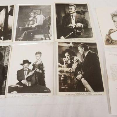 1181	VINTAGE MOVIE STILLS/PHOTOS *GUN FIGHT AT THE O.K. CORRAL*, 1956, LOT OF 7
