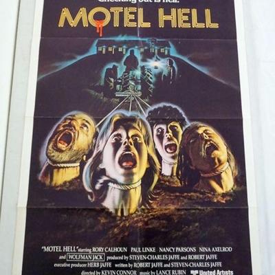 1012	VINTAGE MOVIE POSTER *MOTEL HELL* 1980, UNITED ARTISTS, RORY CALHOUN, APPROXIMATELY 27 IN X 41 IN
