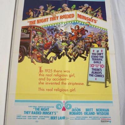 1112	VINTAGE MOVIE POSTER *THE NIGHT THEY RAIDED MINSKY'S* 1968, UNITED ARTISTS, APPROXIMATELY 27 IN X 41 IN
