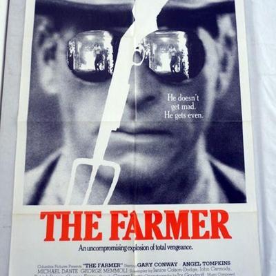 1035	VINTAGE MOVIE POSTER *THE FARMER* 1977, COLUMBIA PICTURES, APPROXIMATELY 27 IN X 41 IN
