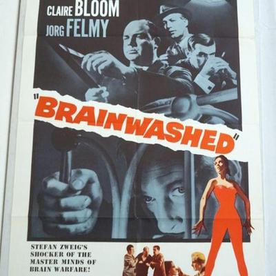 1018	VINTAGE MOVIE POSTER *BRAIN WASHED* ALLIED ARTIST, 1961
