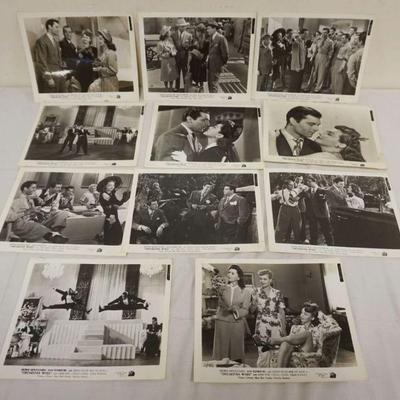 1165	VINTAGE MOVIE STILLS/PHOTOS *ORCHESTRA WIVES* GLENN MILLER, 20TH CENTURY FOX, 1942, LOT OF 11
