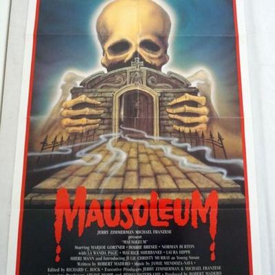 1015	VINTAGE MOVIE POSTER *MAUSOLEUM* 1983, MPM RELEASE, APPROXIMATELY 27 IN X 41 IN
