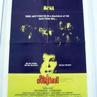 1067	VINTAGE MOVIE POSTER *THE SENTINEL* JOHN CARRADINE, 1977, UNIVERSAL PICTURES, APPROXIMATELY 27 IN X 41 IN

