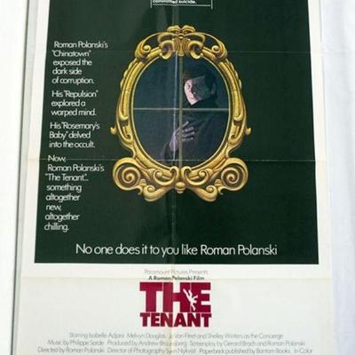 1036	VINTAGE MOVIE POSTER *THE TENANT* 1976, ROMAN POLANSKI, PARAMOUNT PICTURES, APPROXIMATELY 27 IN X 41 IN
