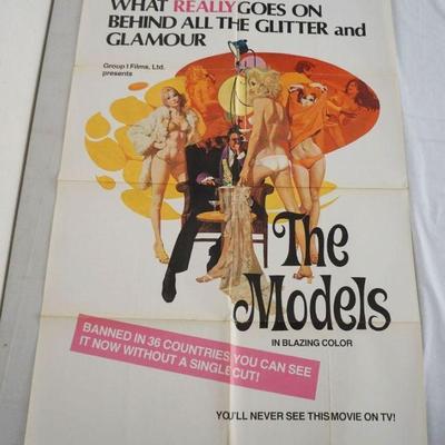 1114	VINTAGE MOVIE POSTER *THE MODELS* 1973, APPROXIMATELY 27 IN X 41 IN

