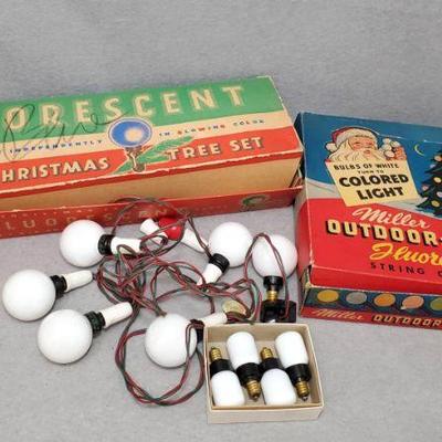 Ng139 vintage florescent christmas lights and bulbs