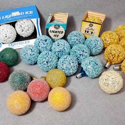 Ng014 vintage lighted ice holiday bulbs